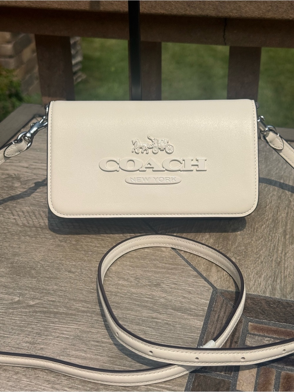 NWOT Coach Small Toni Crossbody Bag Calf Soft Leather Cream color